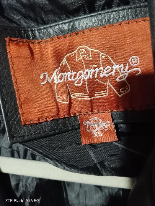 Мъжко кожено рокерско яке естествена кожа Montgomery XS