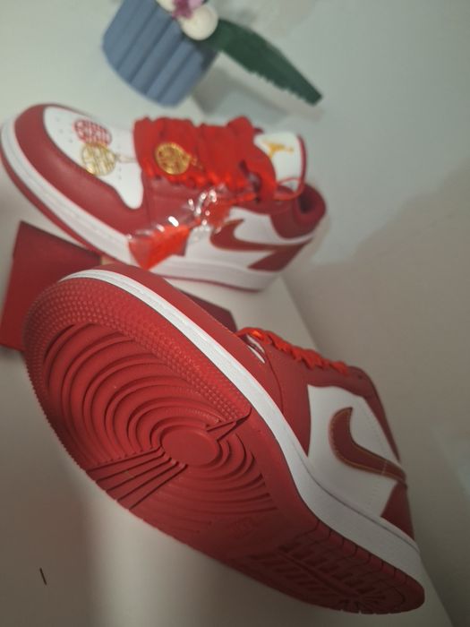 Jordan 1 Low Se Collection Wedding Edition ,piele  luxury marime 37