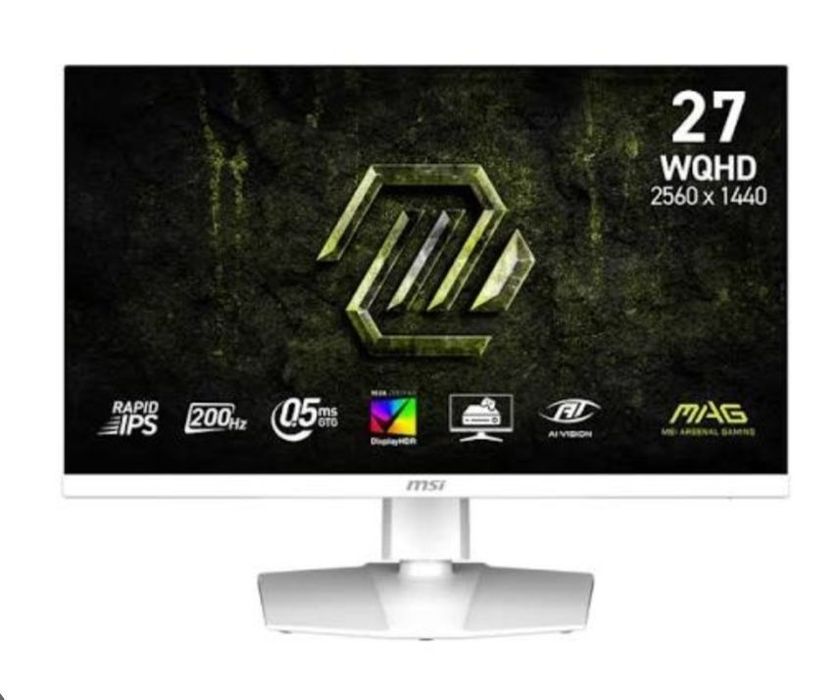 MSI MAG 274QPFW X32 WHITE 27 WQHD IPS 2K 320hz игровой белый монитор