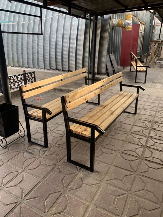 Скамейки, урны