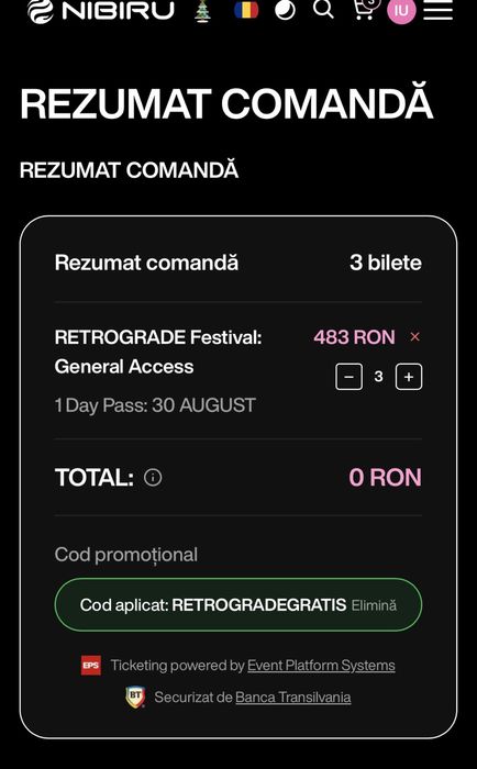 3 Bilete la Nibiru Retrograde 30 august