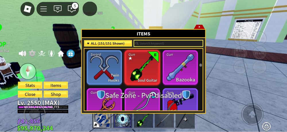 Blox Friuts Аккоунт