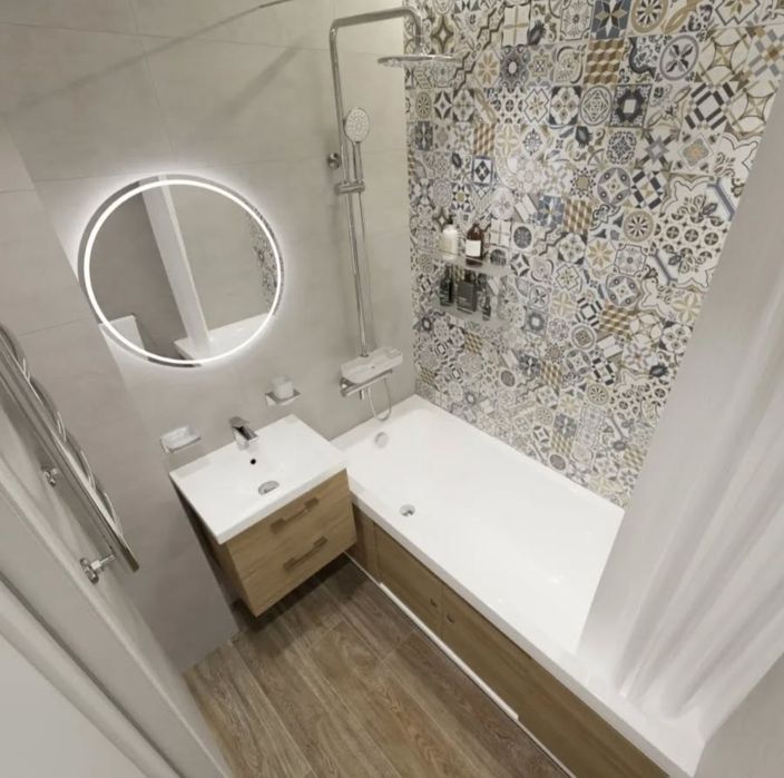 Услуги кафельшика, кафель любой сложности