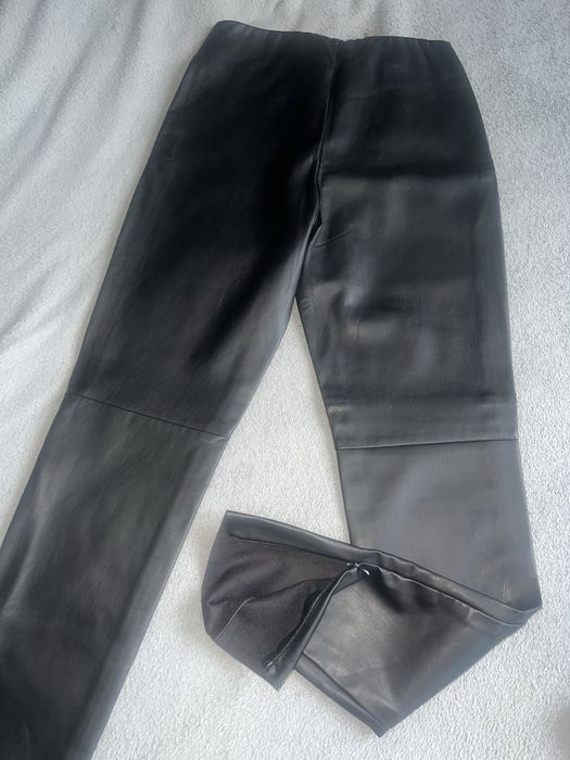 Pantaloni imitație piele vătuiți