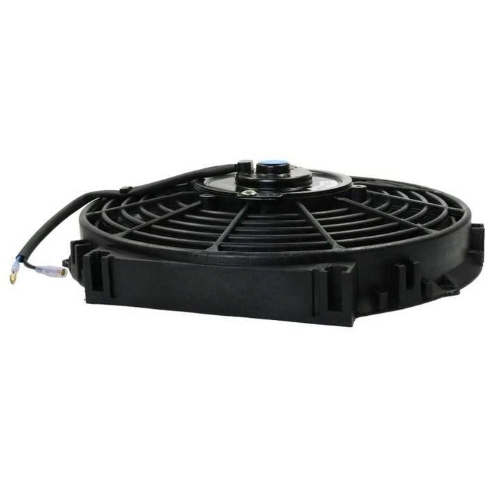 Универсален електрически вентилатор перка за радиатор - 10'' (25см), 12V, 80W, ABS и стомана, безшумен