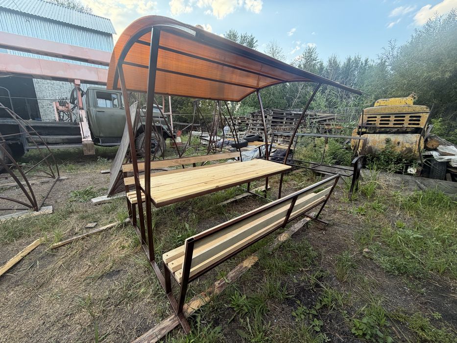 Беседки качели скамейки
