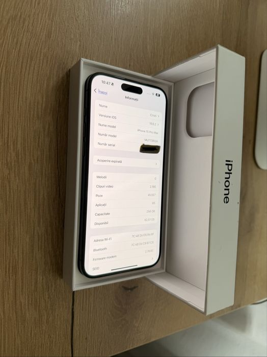 Iphone 15 pro max black 256gb