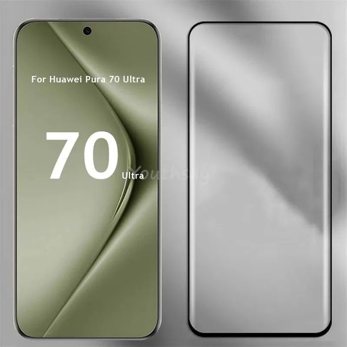 5D Извит Стъклен Протектор за Huawei Pura 70 Ultra / Pro цялостно зале