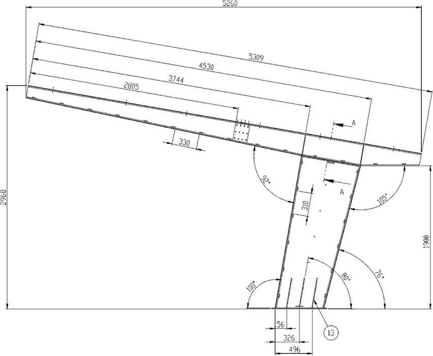 Carport auto pentru parcare auto 6m latime x 5.3m lungime