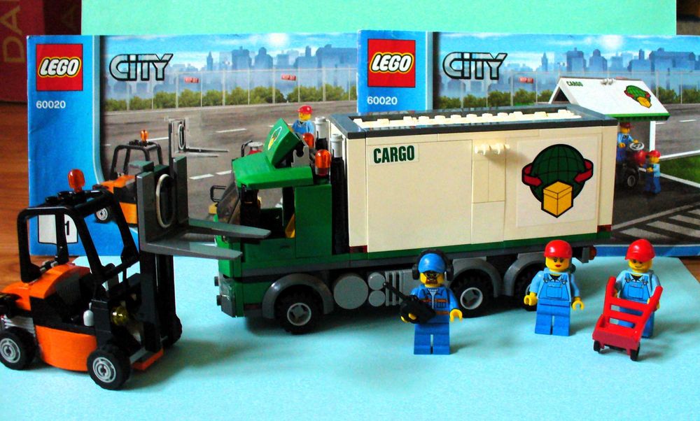 LEGO City Камиони 60020, 60025, 60060 и каскадьорски самолет 60019
