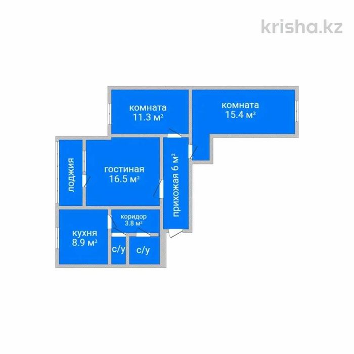 Продам 3-х комнатную квартиру