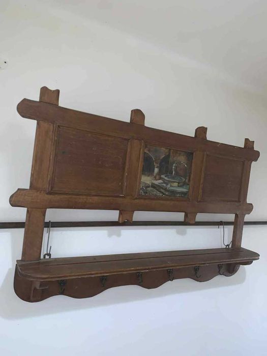 Polita cuier cu pictura pe panza