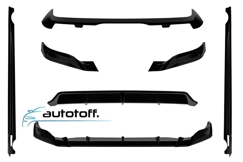 Pachet aerodinamic BMW X7 G07 Facelift compatibil cu X7 G07 (2023+) Negru lucios
