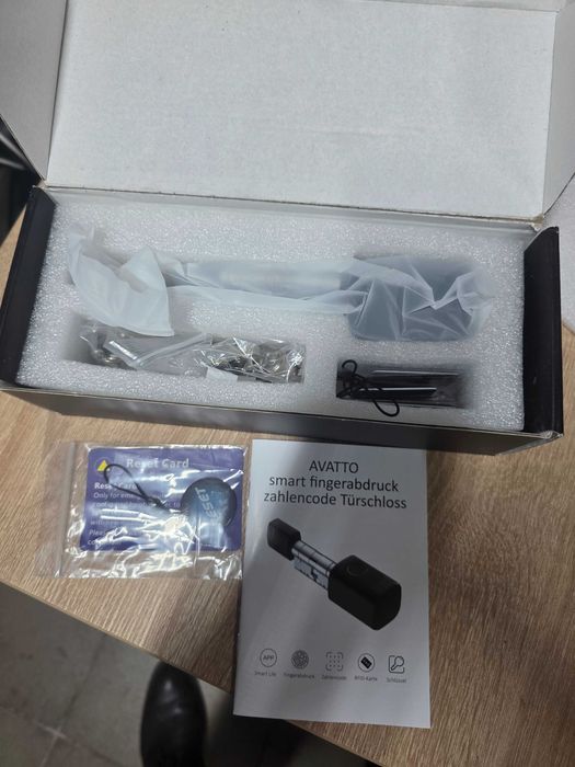 Butuc smart, functioneaza cu amprenta si card Tuya, SECUKEY 60mm