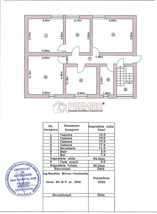 Casă individuală D+P+M 550 mp teren Popești-Leordeni