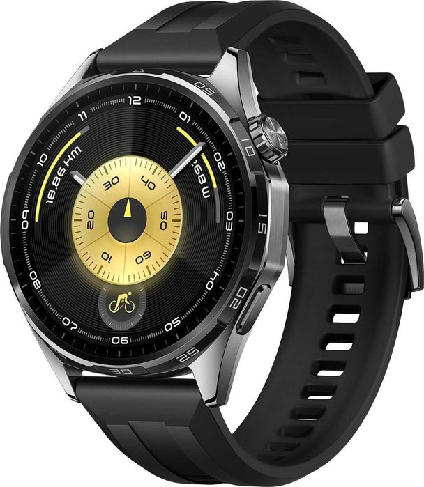 НОВ! Смарт часовник Huawei - Watch GT6, 1.47'', 46 mm, Black Rubber