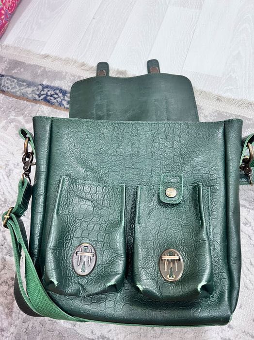 кожаная сумка канишка