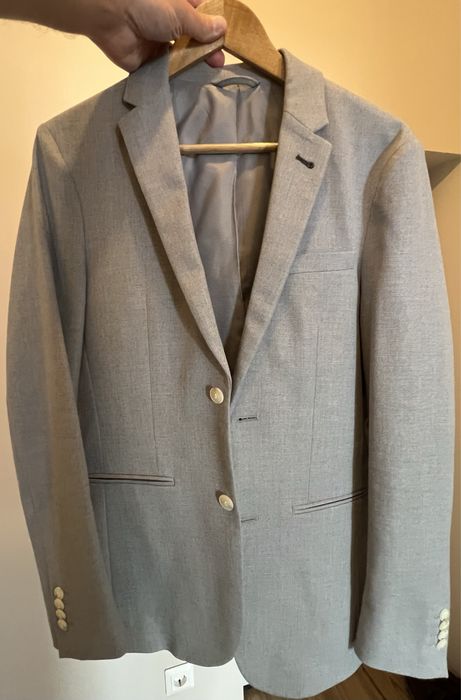 Jack&Jones Sacou barbati gri, marime 48