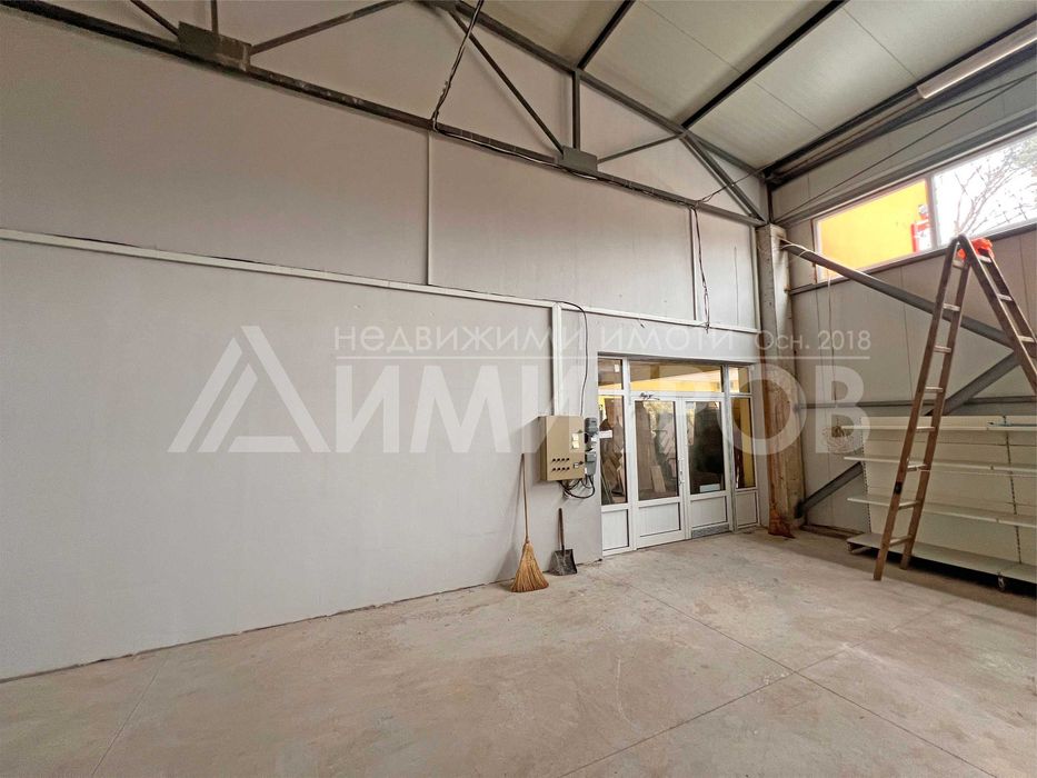 Дава под наем бизнес имот магазин, складово помещение в гр. Нови пазар