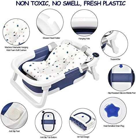 Нова Мултифункционална детска вана – сгъваема, термо, мобилна за бебе