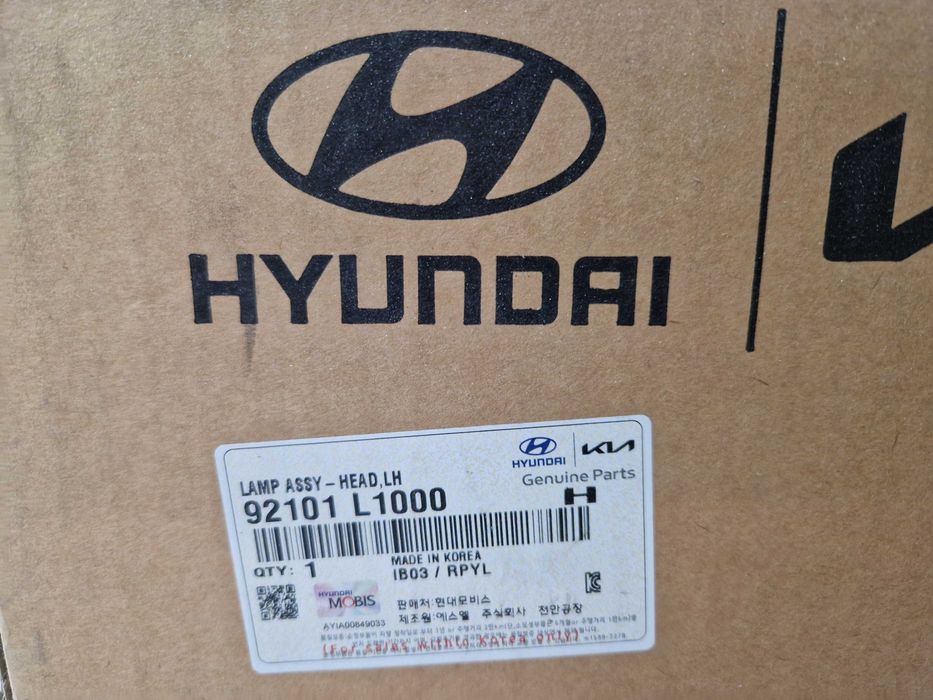 Фара Левая Hyundai Sonata DN8 артикул 92101-L1000 новая оригинал