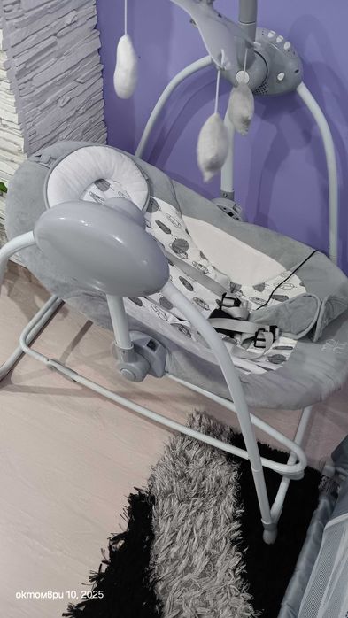 МОНИ Електрическа люлка - шезлонг 2в1