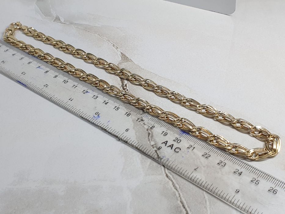 Lanț de damă din aur de 14K – lungime 52 cm, gramaj 15,54 g