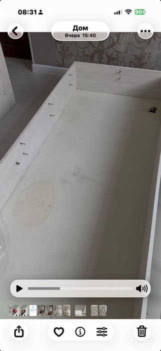 двуспальная кровать с матрасом в разобранном состоянии срочно