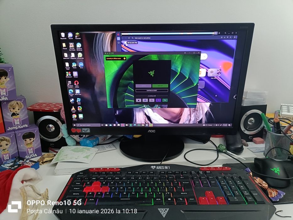 PC Intel I5 9400f 2.9 Gh 16 g RAM 120 ssd cu monitor 23'