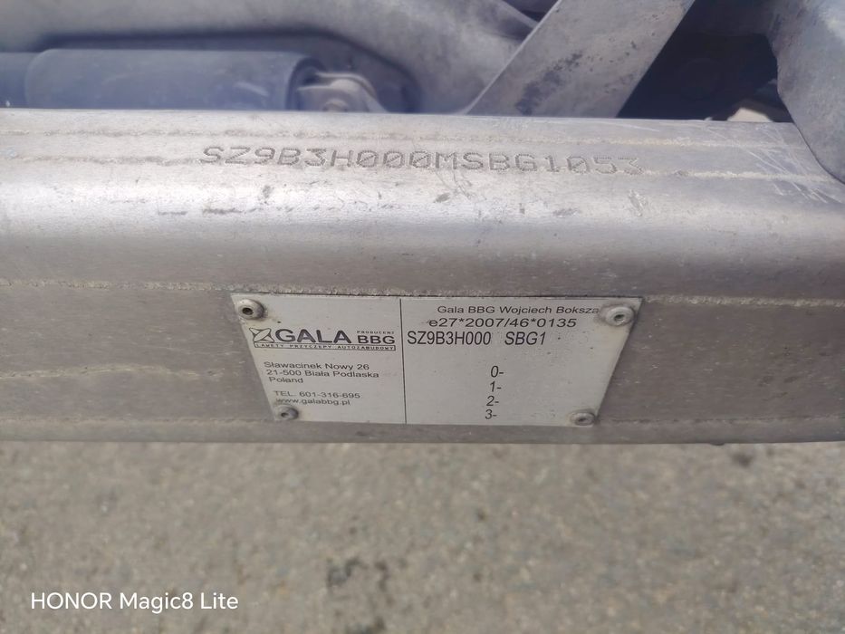 Platforma tranasport auto Gala 8.5 m aluminiu 670 kg