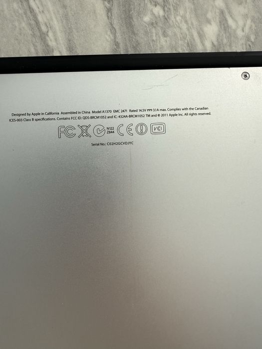 MacBook Air 11″ A1370, запчасти