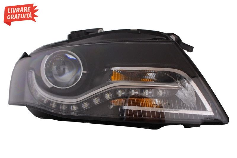 Faruri LED DRL Audi A4 B8 8K (04.2008-2011) cu Lumini de zi Integrate