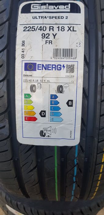 НОВИ ЛЕТНИ-18цола-225/40-1бр.-140лв."GISLAVED"с монтаж и баланс