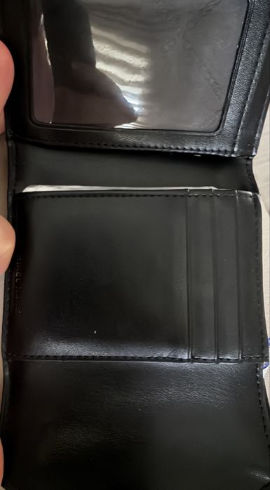 Черно дамско портмоне от естествена кожа Michael Kors