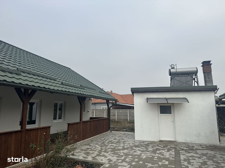 Casă+teren!Casă modernă complet utilată și mobilată – anexe și teren !