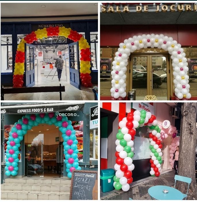 Arcada baloane deschidere magazin Bucuresti Ilfov