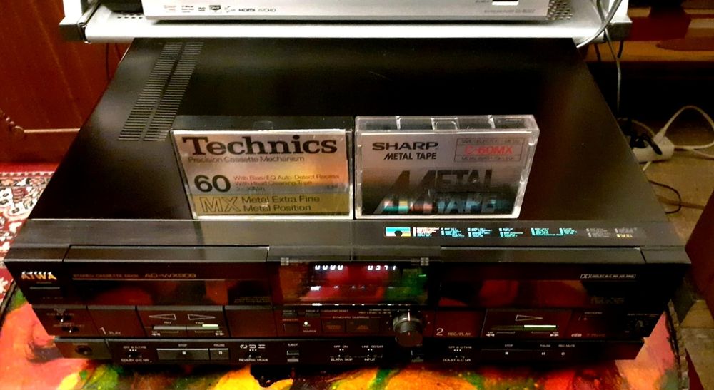 Deck Aiwa AD WX909 vârf de serie rar impecabil made in Japan