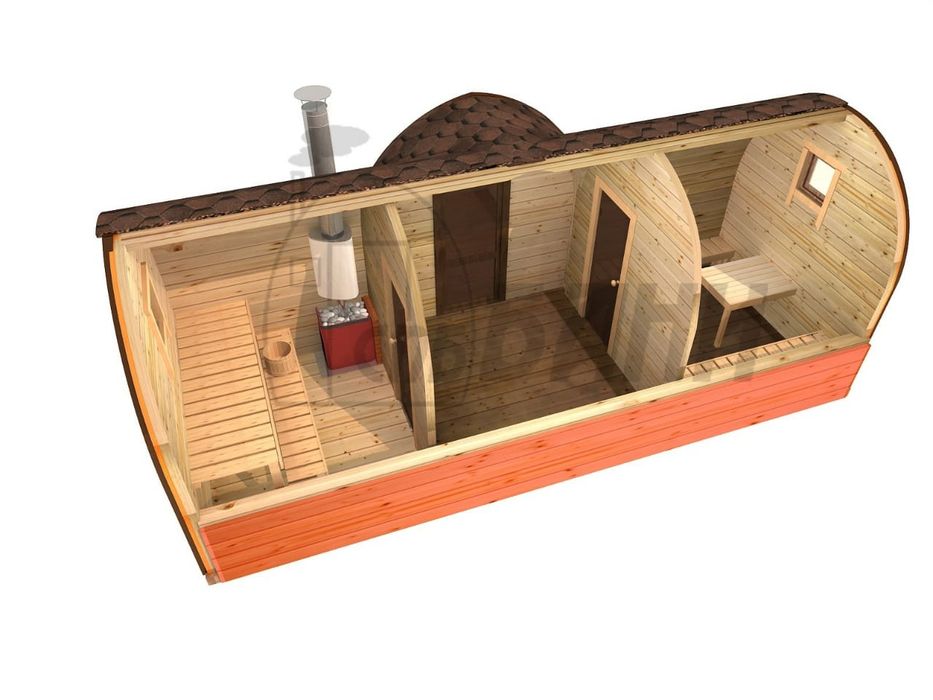 Готовые бани мобильные