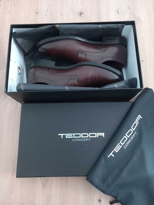 Подарявам за абитуриент в нужда Мъжки обувки Teodor - естествена кожа