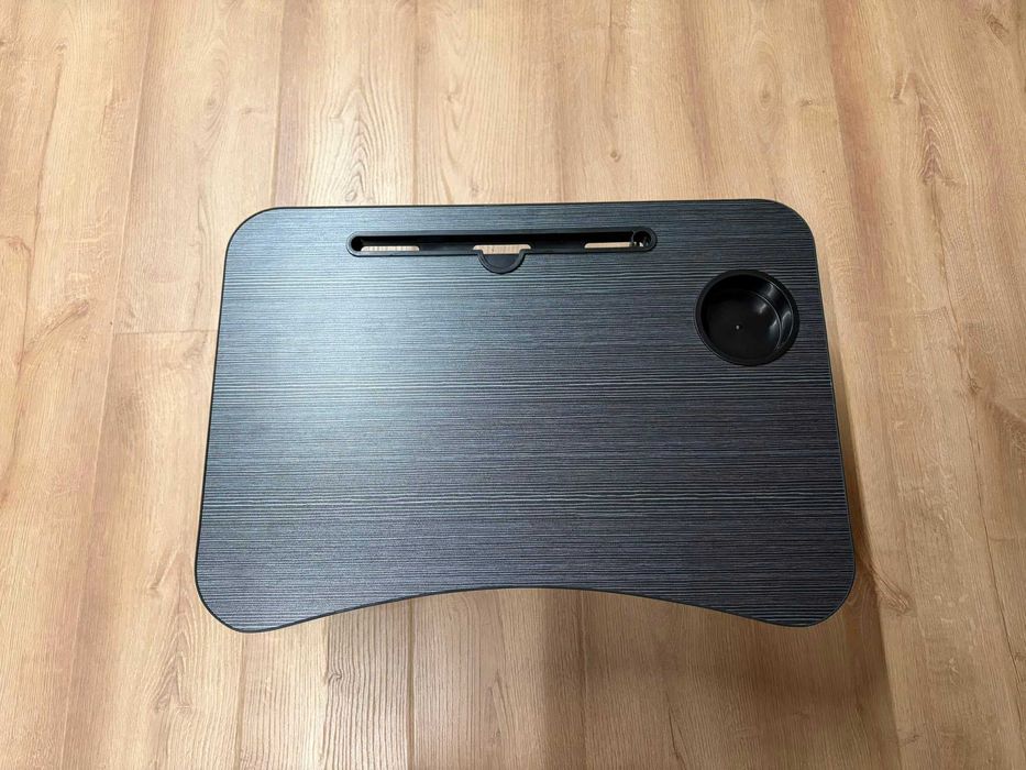 Masuta/masa laptop pliabila cu sertar si suport tabletă/telefon și suport pahar, noua