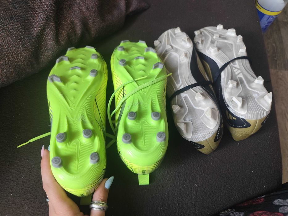 Футболни бутонки Nike Zoom 38.5 – обувани 3–4 пъти иAdidas F50 Messi 38 1/3 – обувани само 3–4 пъти