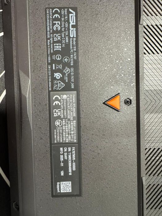 Игровой ноутбук ASUS TUF GAMING