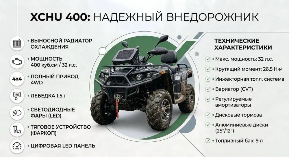 Квадроциклы 400 куб