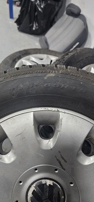 4x roti cu jante de tabla 195x65x15 volkswagen 5