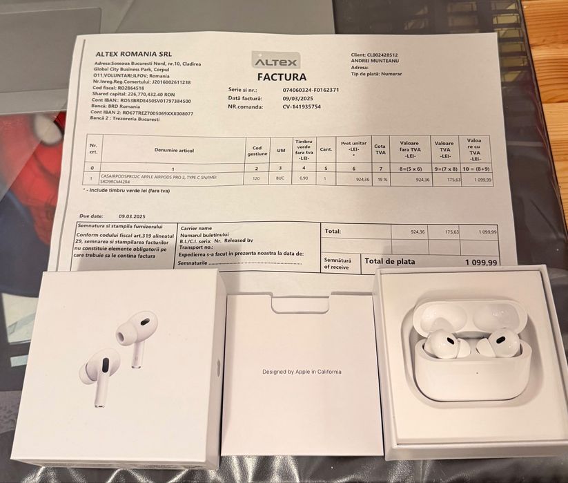 Airpods 2 pro cu Anc