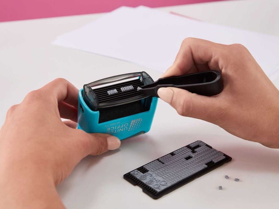 Ștampilă personalizabilă textile, haine  si  acte, documente, birotica