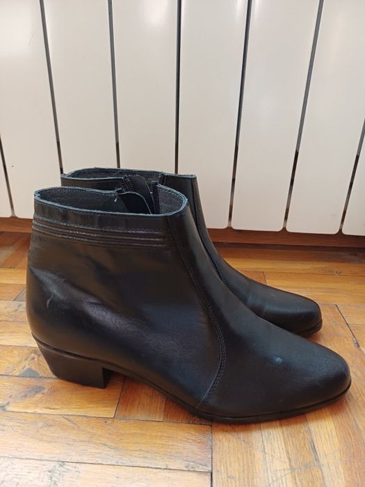 Кожени обувка на ток