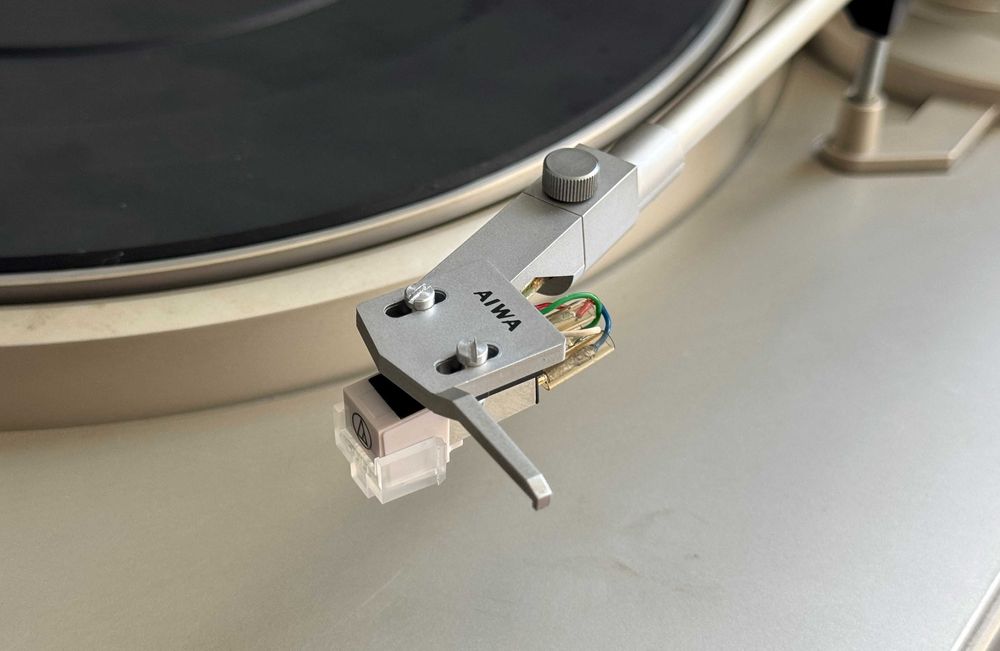 Pickup AIWA AP D35E automatic cu doza Audio Technica si curea noua