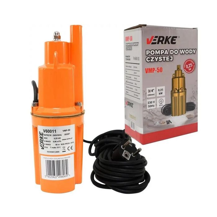 Pompa apa curata submersibila de adancime 60m 0,25 kw Verke