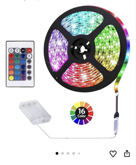 Banda led 5M cu baterii